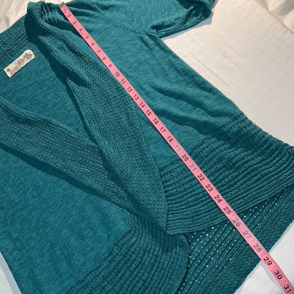 Adventura | Ava Open Front Cardigan | Teal | Size XL - Picture 4 of 7